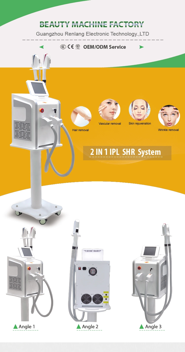 2019 Opt/Shr/Dpl Fast Hair Removal Machine/Acne Treatment Machine