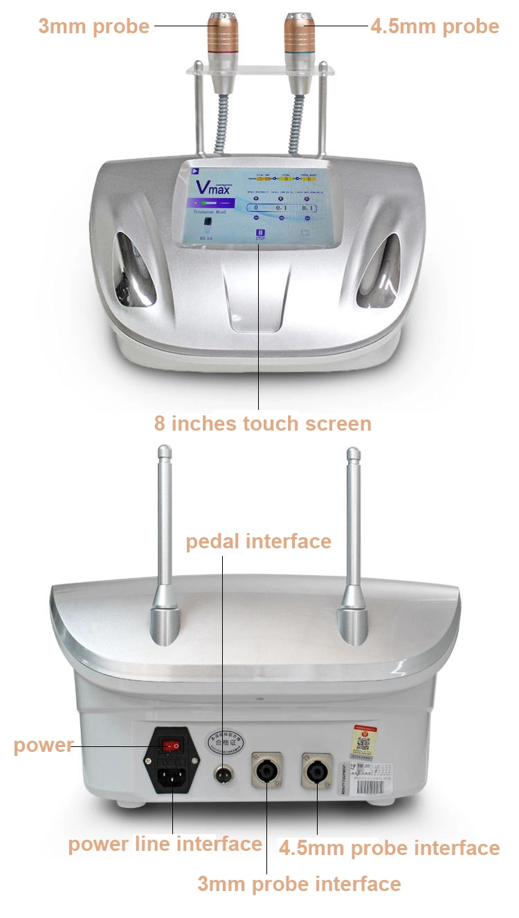 Hifu Ultrasound Vmax Face Lifting 2 in 1 Mini Hi Fu Cartridge Vaginal Tightening Hifu Anti-Wrinkle Machine
