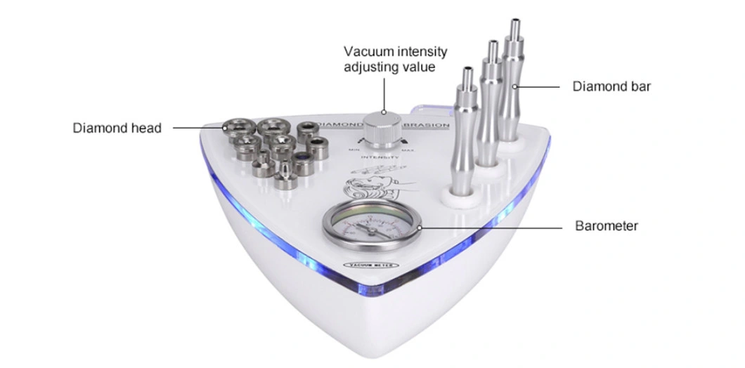 Portable Skin Exfoliating Diamond Microdermabrasion Beauty Device for Skin Peeling