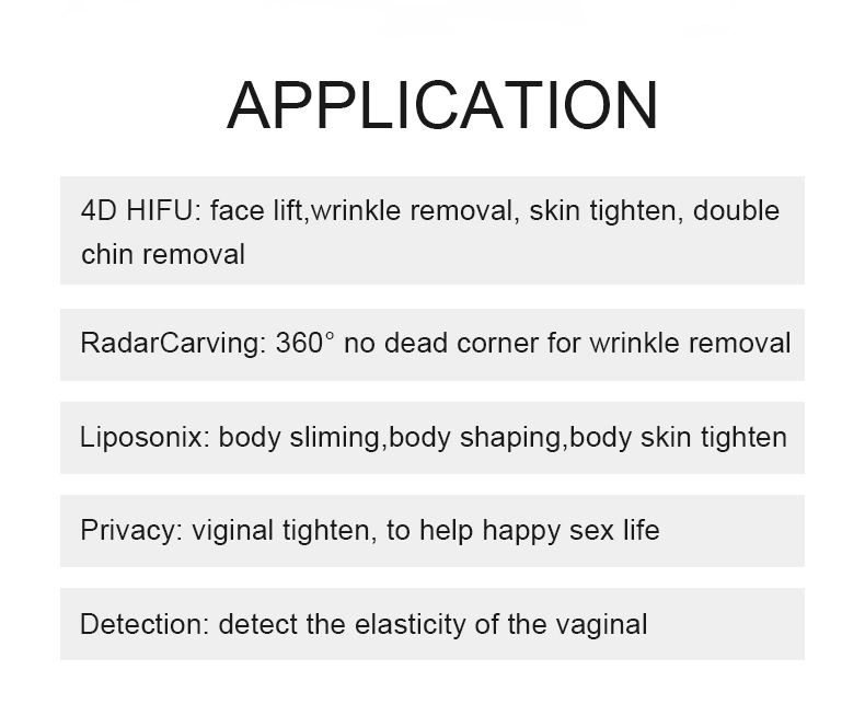 Most Effective Hifu Ultrasound Cosmetic Remove Acne Skin Wrinkle Removal Skin Care Device