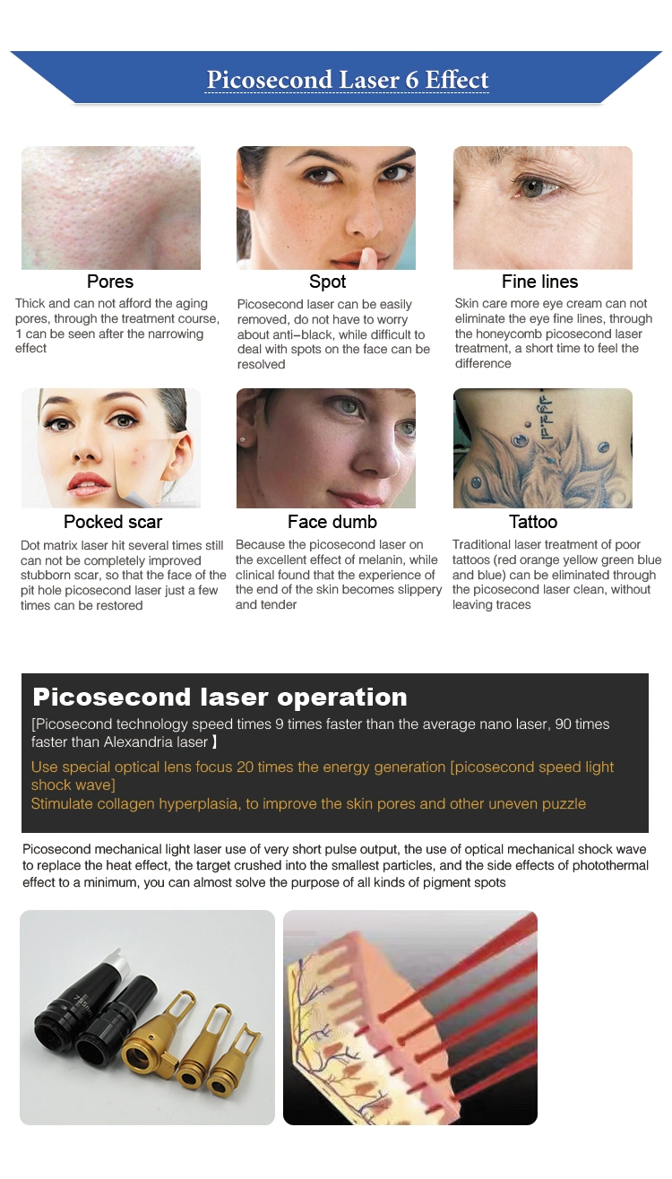 Best Picosecond ND YAG Laser Effective Tattoo Removal Machine