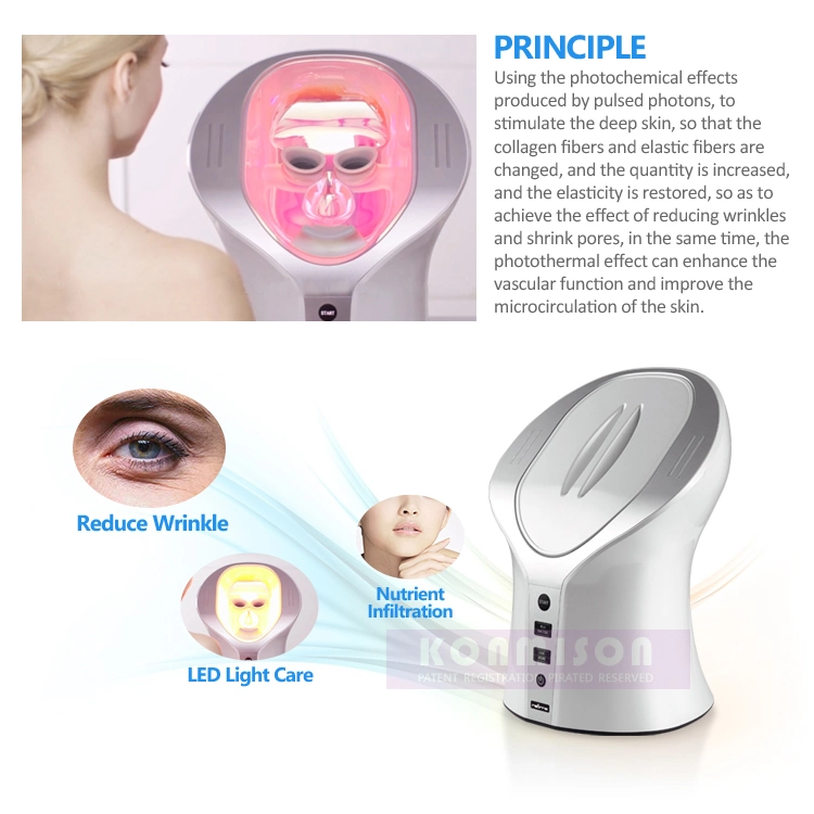 2017 Trending LED Household Beauty Instrument LED Light Therapy Facial Beauty PDT Machine