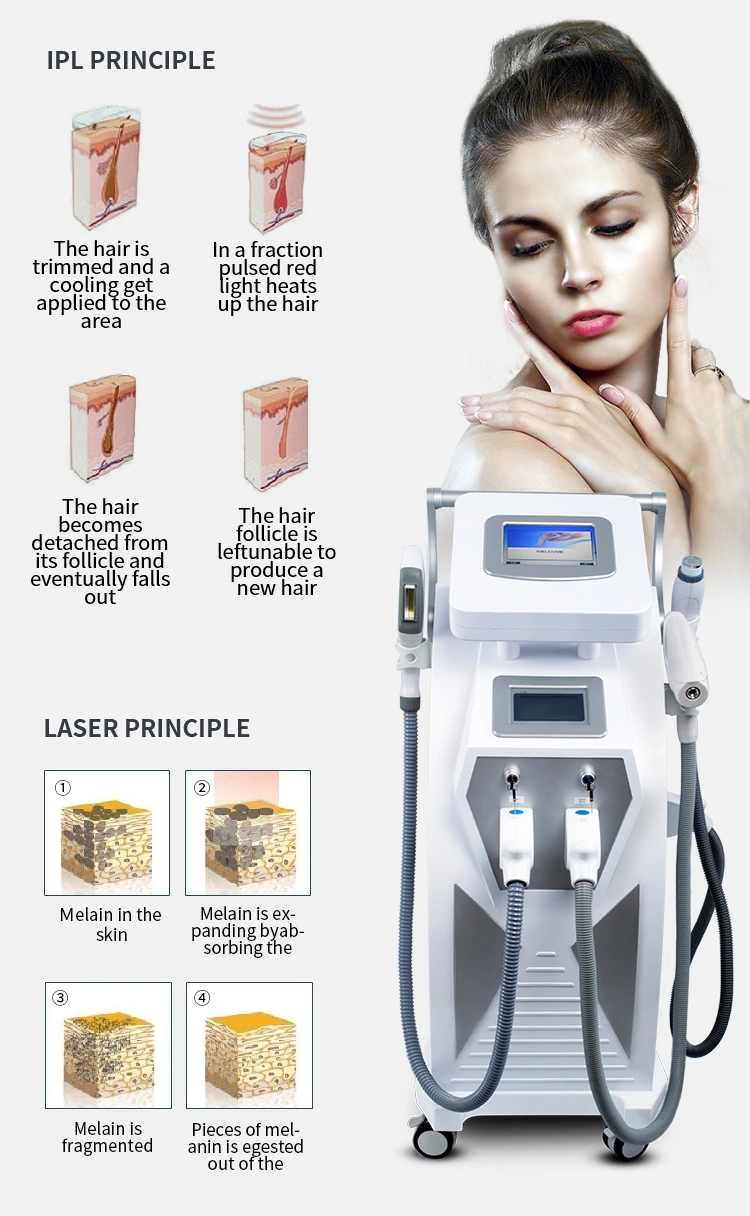 IPL Diode Laser Hair Removal Vascular Removal Laser Tattoo Machine