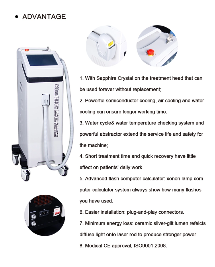 Laser Diode 810nm Laser Hair Removal Beauty Machine Salon Beauty Equipment