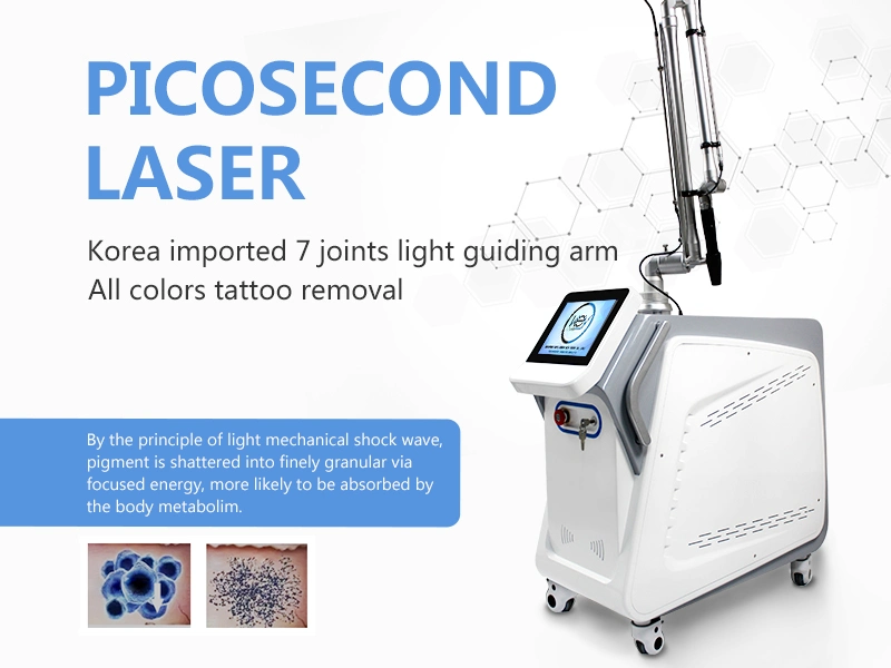 Highly Cost Effective 755nm Picosecond Laser 1064 Nm 532nm ND YAG Laser Tattoo Removal Machine