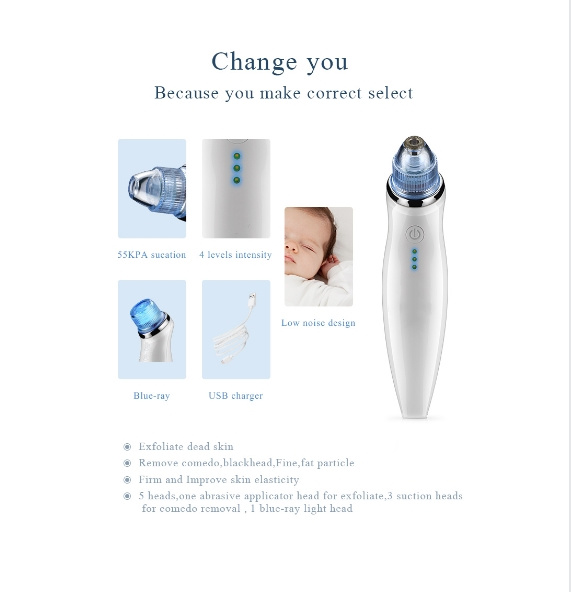 Beauty Equipment Microdermabrasion Machine Facial Care Cleaning Porevacuum Blackhead Remover