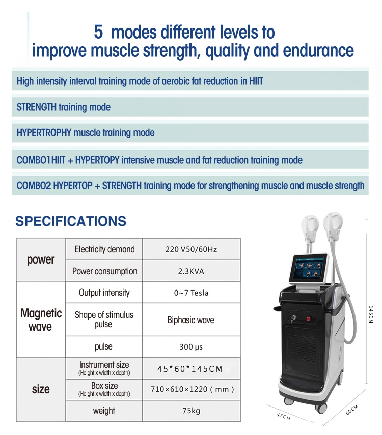 Muscle Building Fat Burning Beauty Slaon Equipment New Arrival