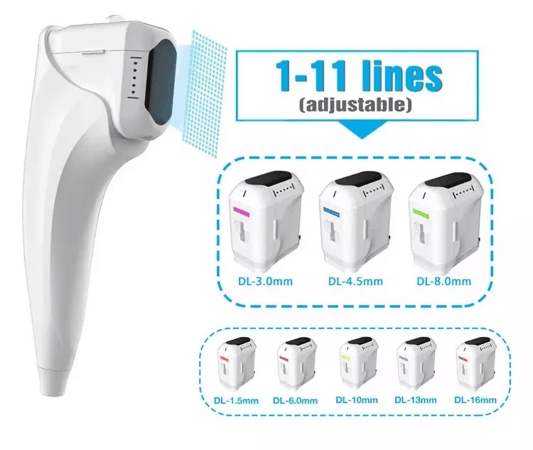 CE Approved 11 Lines 3D Hifu Machine Portable with 8 Hifu Cartridges for Body Slimming Skin Tightening and Wrinkle Removal