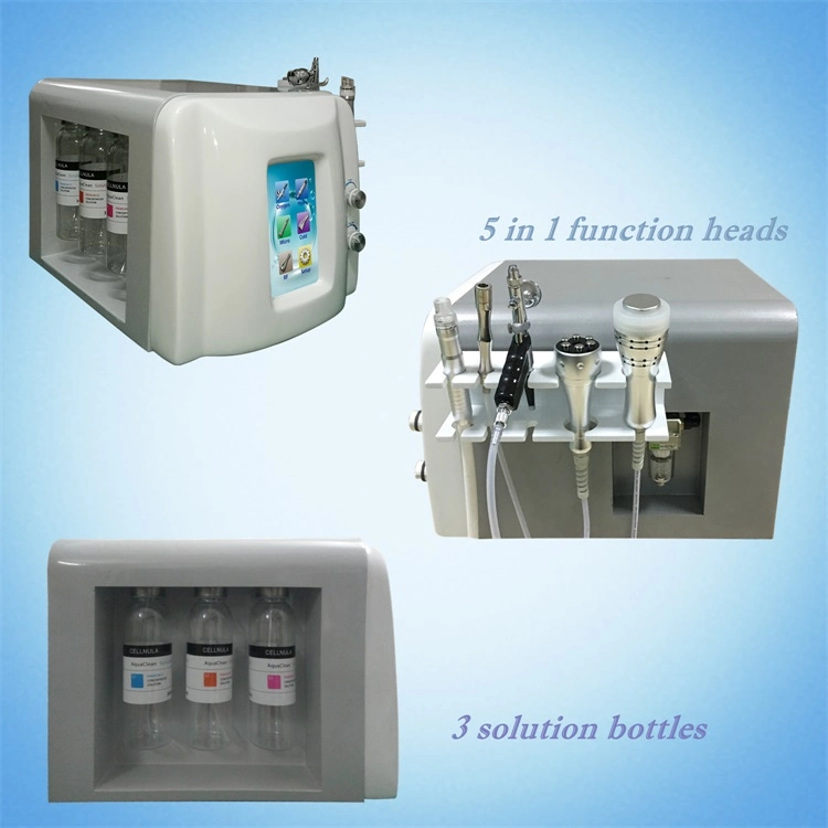 Factory Direct Price 5 in 1 Diamond Tip Microdermabrasion / Hydrodermabrasion / Oxygen Spray /RF / Ultrasonic Beauty Machines
