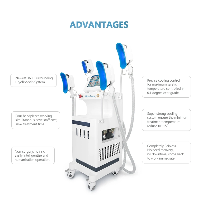Freeze Fat Cool Body Sculpting Fat Freezing Cryolipolysis Machine for Slime Salon Clinic