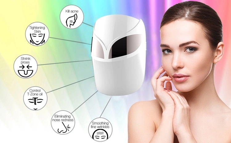 Home Use Anti-Aging 7 Color LED PDT Face Mask Wrinkle Removal Photon Beauty Mask