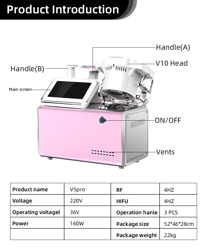V5 PRO Portable RF Cavitation Body Slimming Machine / Anticellulite Machine Slimming