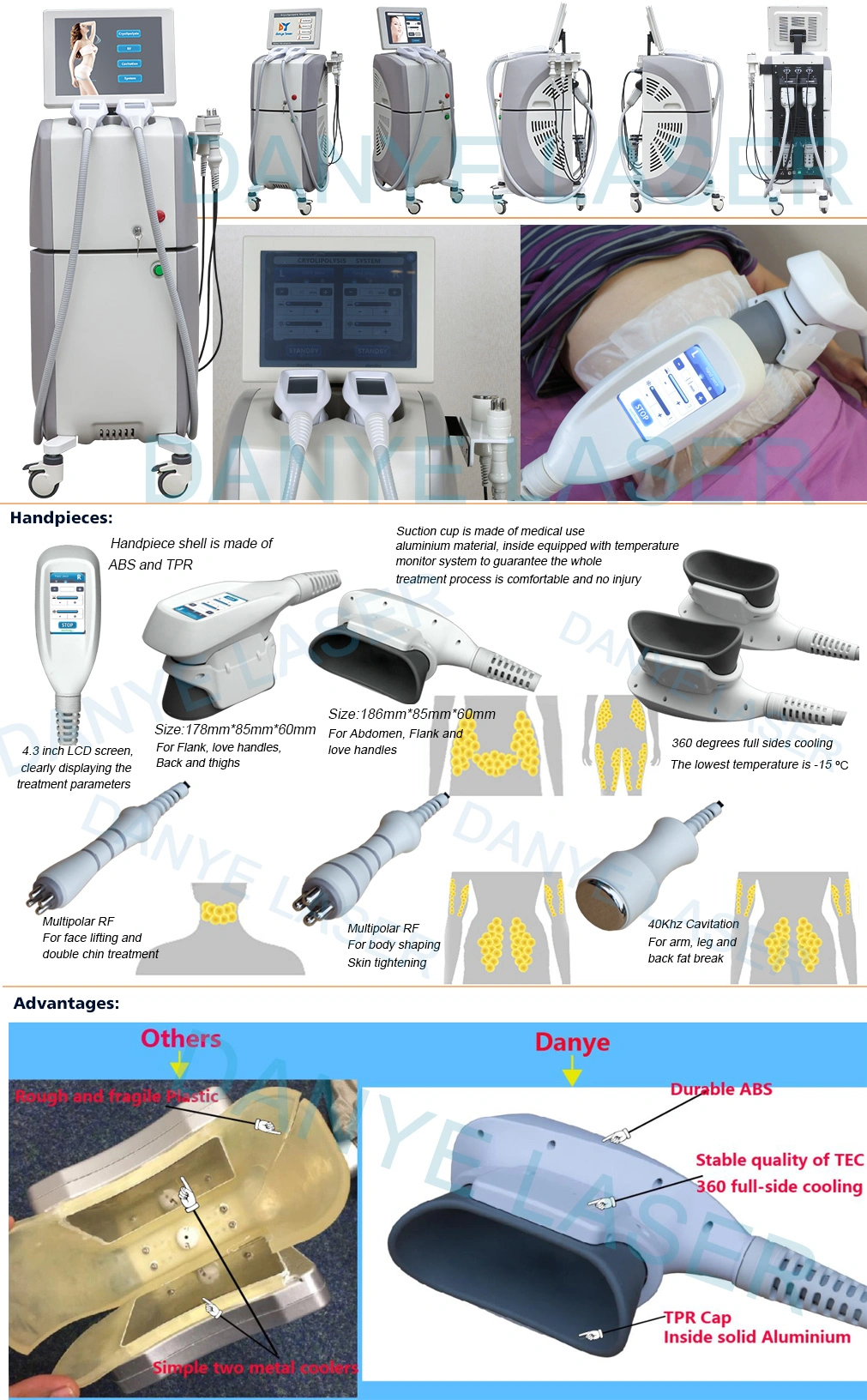 360 Cool Sculpting vacuum Cavitation Body Slimming Machine