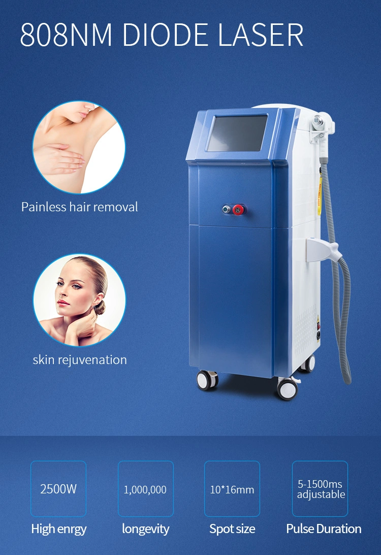 Beauty Salon Equipment Avalible Permanent Hair Removal 808nm Diode Beauty Machine