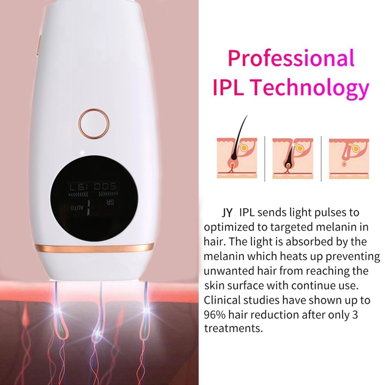 Permanent Portable IPL Laser Hair Removal Handheld at Home Device 600000 Flashes for Women and Men