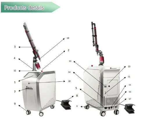 Picosecond Tattoo Removal Laser for Skin Clinic