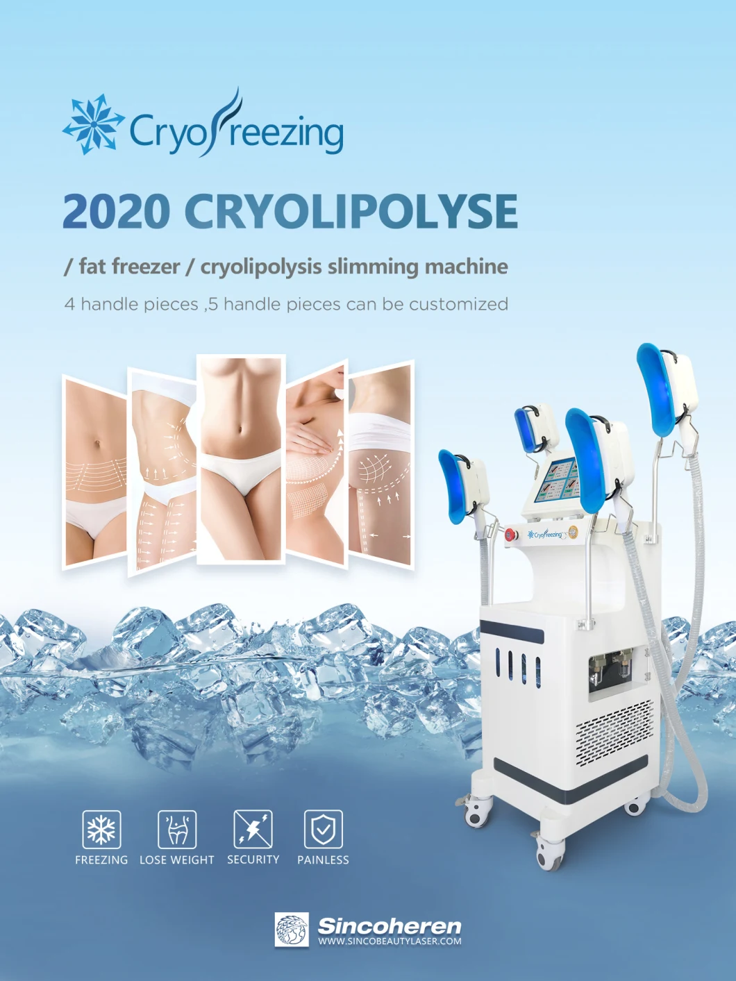 Weight Loss Coolplas Body Sculpting Venus Freeze Fat Vacuum Therapy Cellulite Cryolipolysis Machine