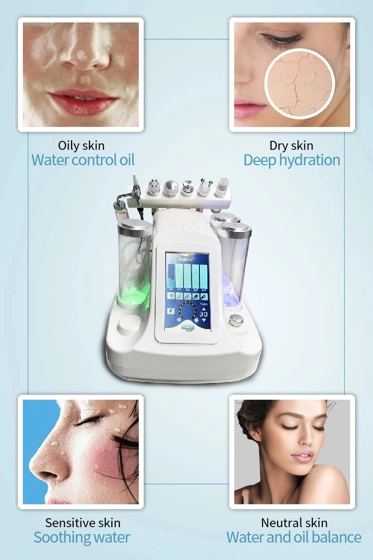 Portable Hydra Facial Microdermabrasion Beauty Machine with Oxygen Peel RF Bio