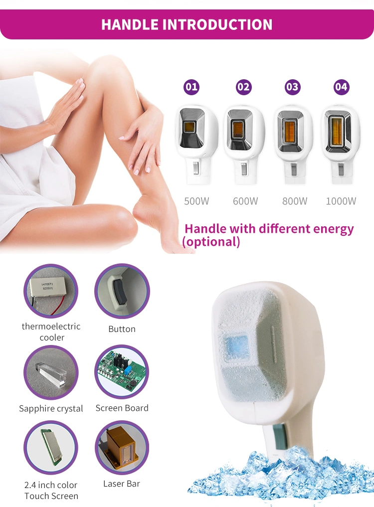808 Diode Laser Hair Removal Machine Professional Customizable 20, 000, 000 Shots Permanent Hair Removal Machine