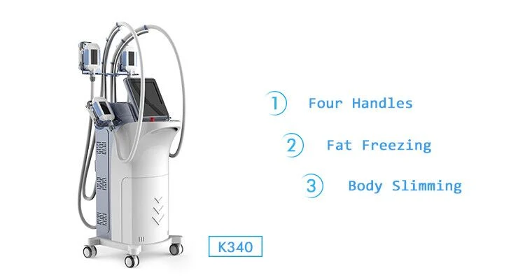 Multifunction Cryo Cavitation RF 4 Handles Weight Loss Cool Body Sculpting Cryolipoly Fat Freezing Slimming Machine