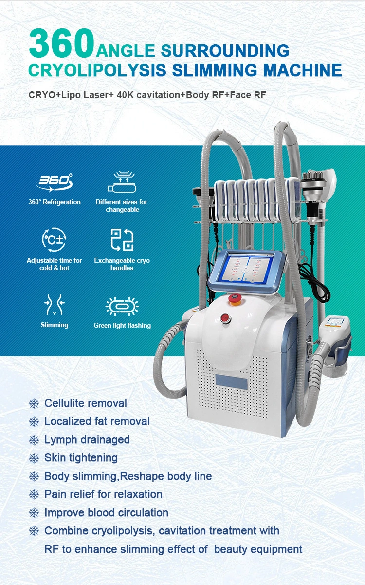 Advanced Beauty Machine Non-Surgical Cool Freezing Body Fat Sculpting for Clinic Use