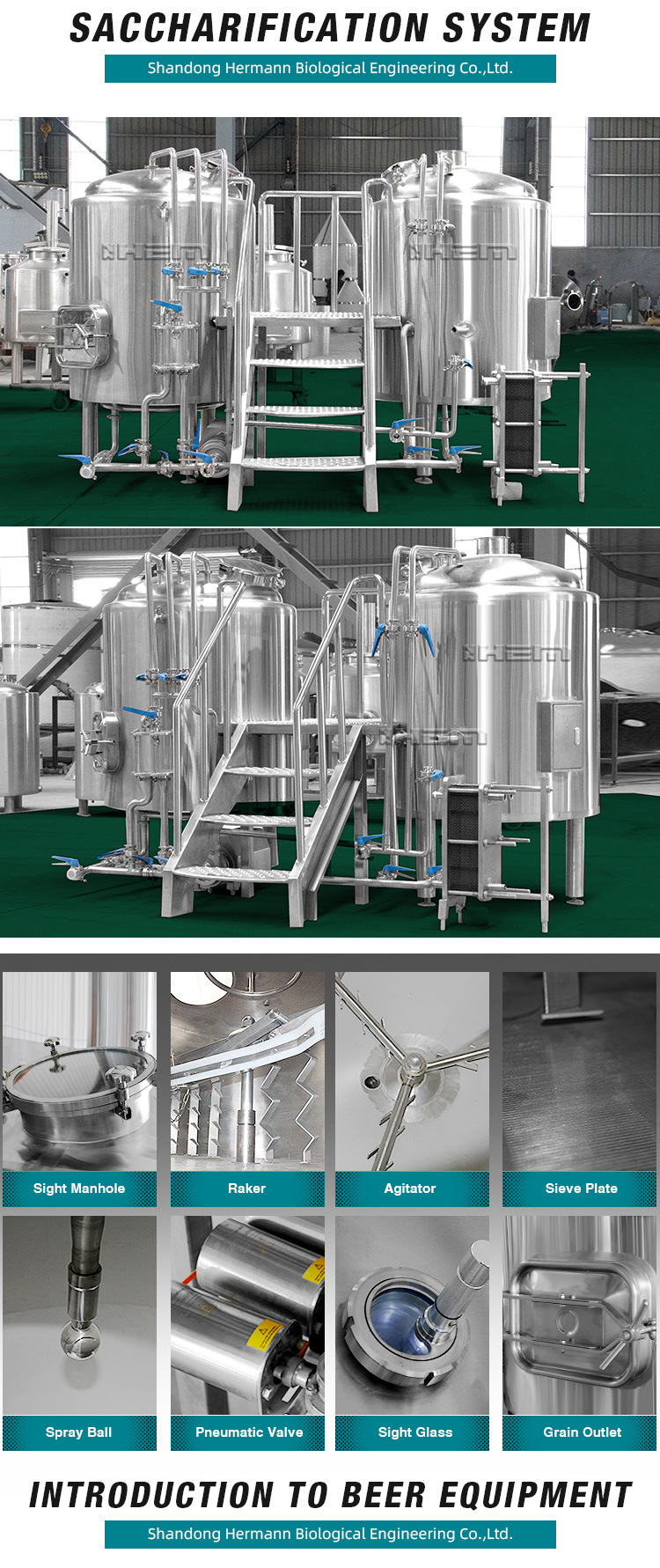 Completely Turnkey Beer Brewhouse 10bbl Whole Set Brewery Equipment 500L Micro Brewery