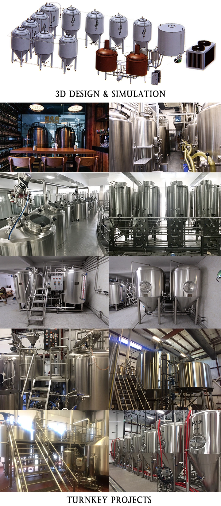 200L Restaurant Beer Fermenting Equipment Micro Brewery for Making System