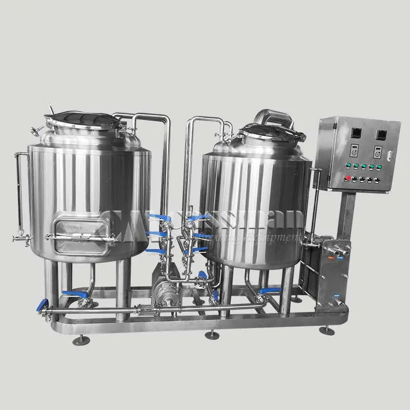 Home Beer Machine 2 Vessel Brewhouse 2bbl Brewery Equipment