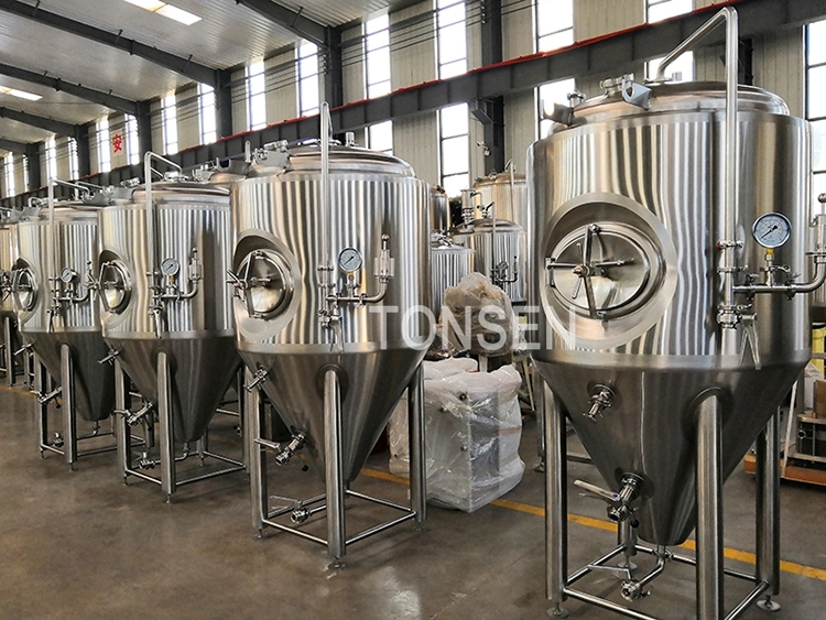 Craft Beer Fermentation Tank with Cooling Jacket Beer Fermenter Conical Fermenter