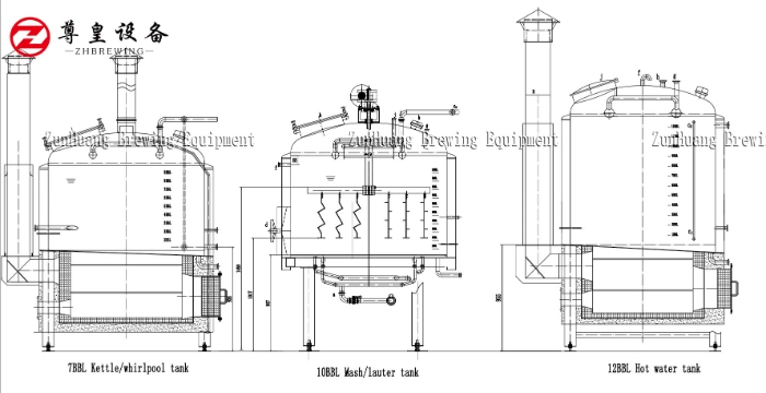 10bbl Beer Brewery Brewing Equipment Large Brewhouse for Sale