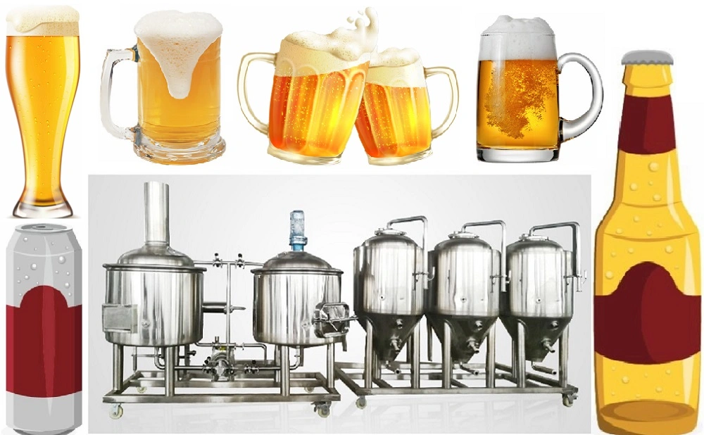 100L Restaurant Micro Beer Brewery Equipment