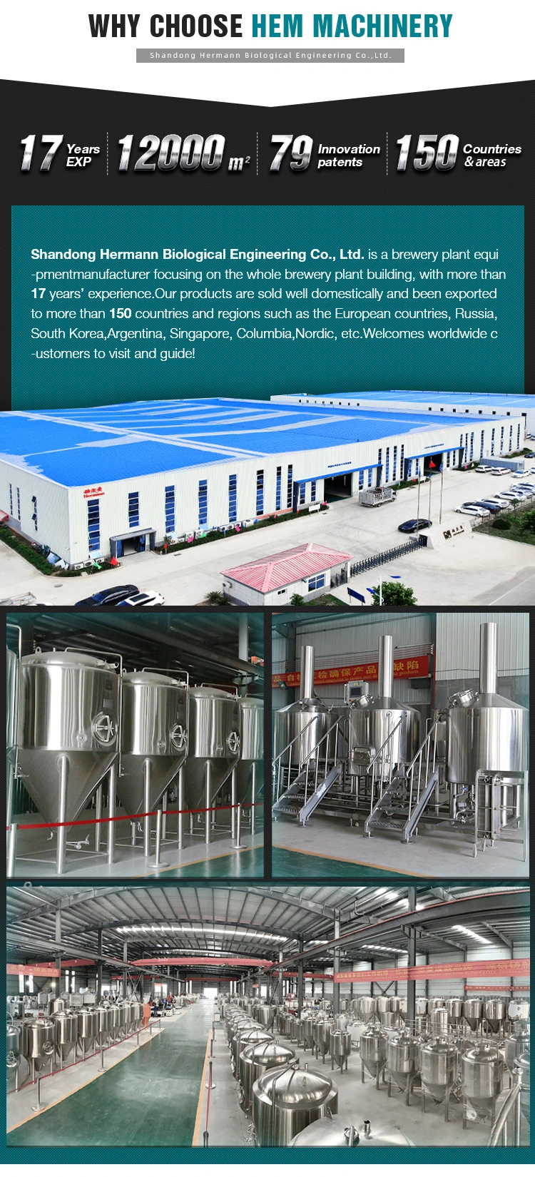5000L Complete Beer Brewing Equipment Commercial Brewery for Sale