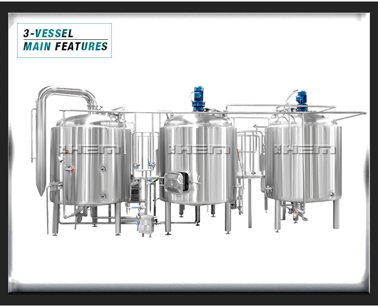 300L 500L1000L Stainless Steel Beer Brewery Equipment Micro Brewing Machine Turnkey Project for Sale