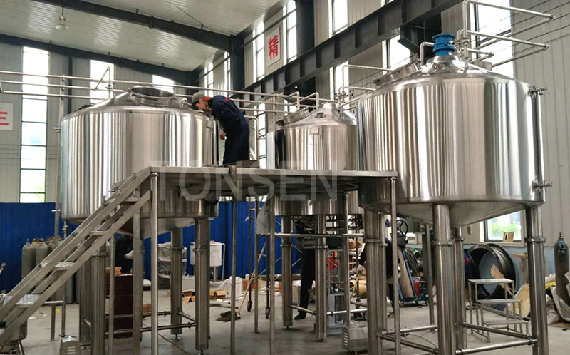 2000L Fresh Beer Brewhouse System Steam Heating Beer Brewery Equipment