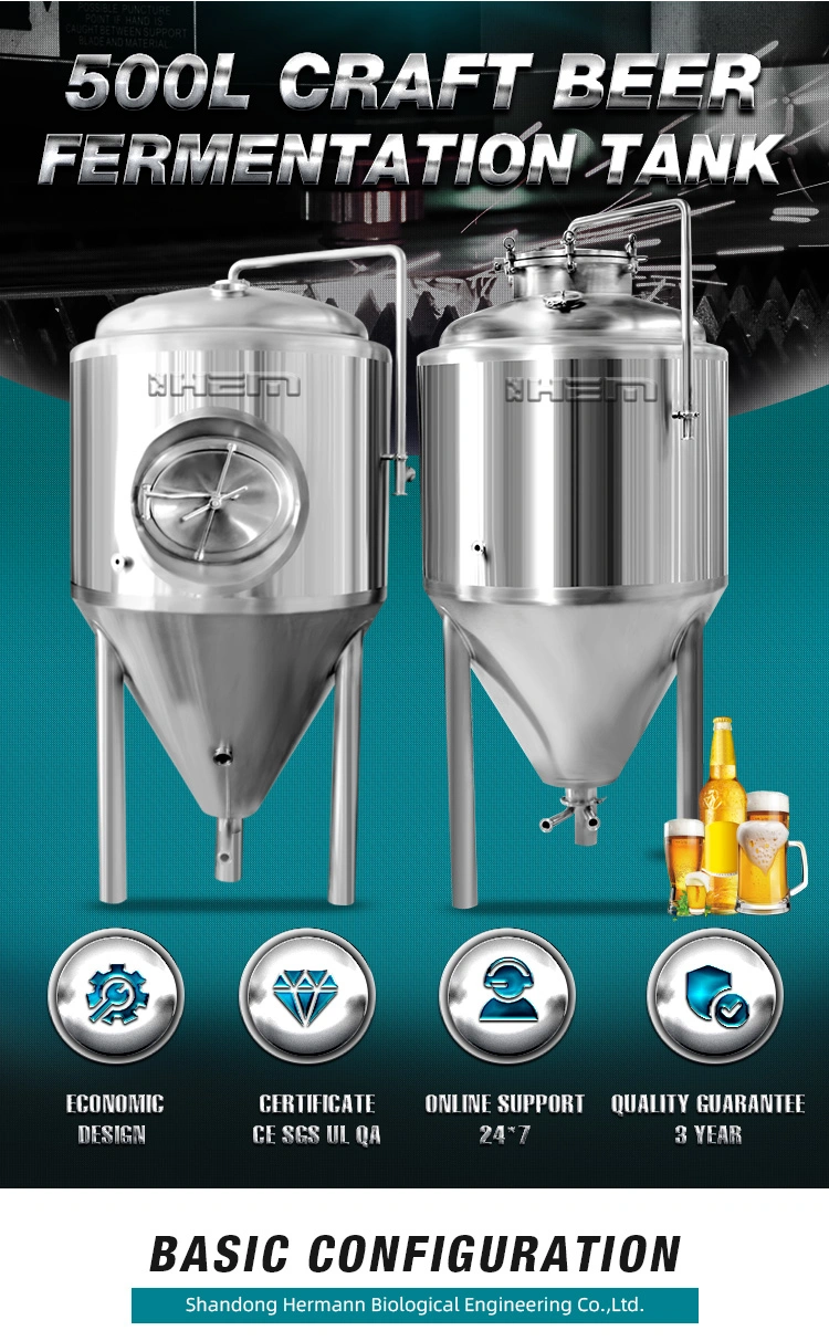 Nano Brewery Micro Brewing 50L 60L 100L Beer Mash Tun Brewhouse Fermenting Unitank