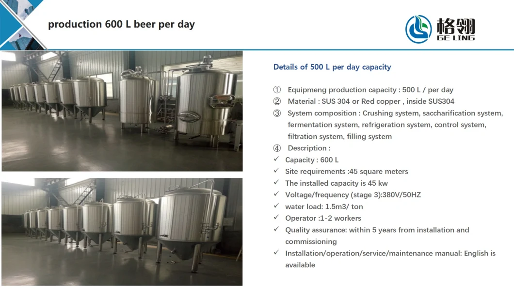 100L Small Beer Brewery Equipment Plant with Good Price