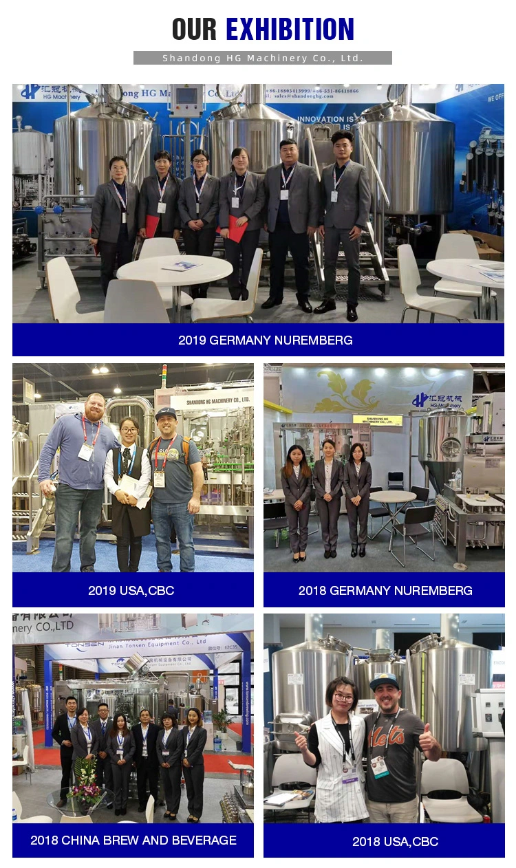 Stainless Steel 1000L 2000L 3000L Beer Conical Fermenters/Fermentors with Glycol Jacket for Beer Fermenting Equipment