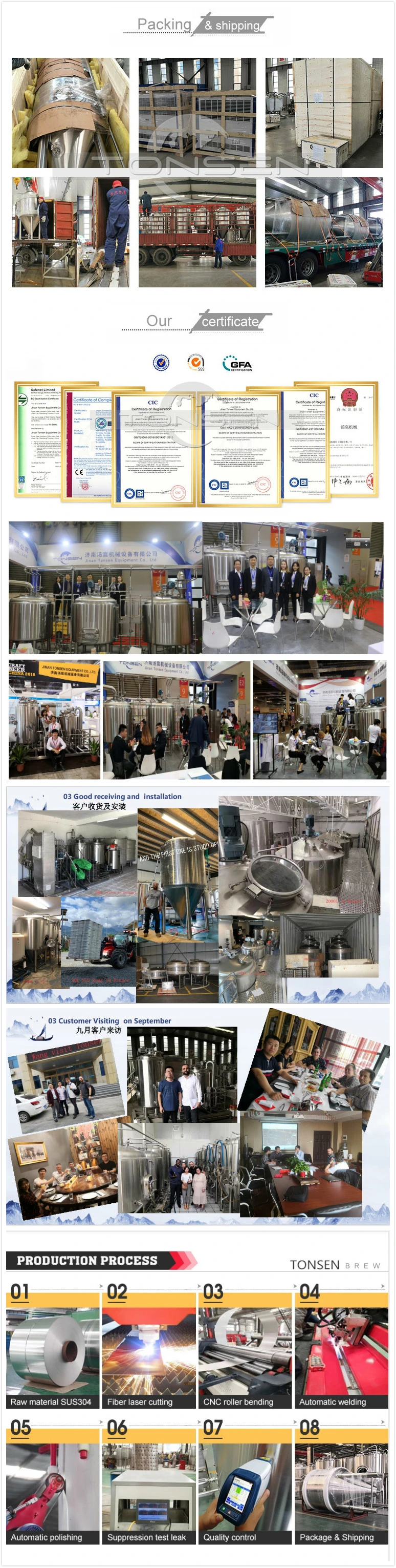 1000L 10bbl 10hl Beer Brewing Equipment Beer Fermenting Machine Equipment for Brewery