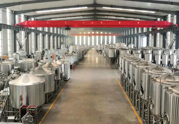 Direct Fire Heating Beer Making Equipment Beer Brewing Machine in China