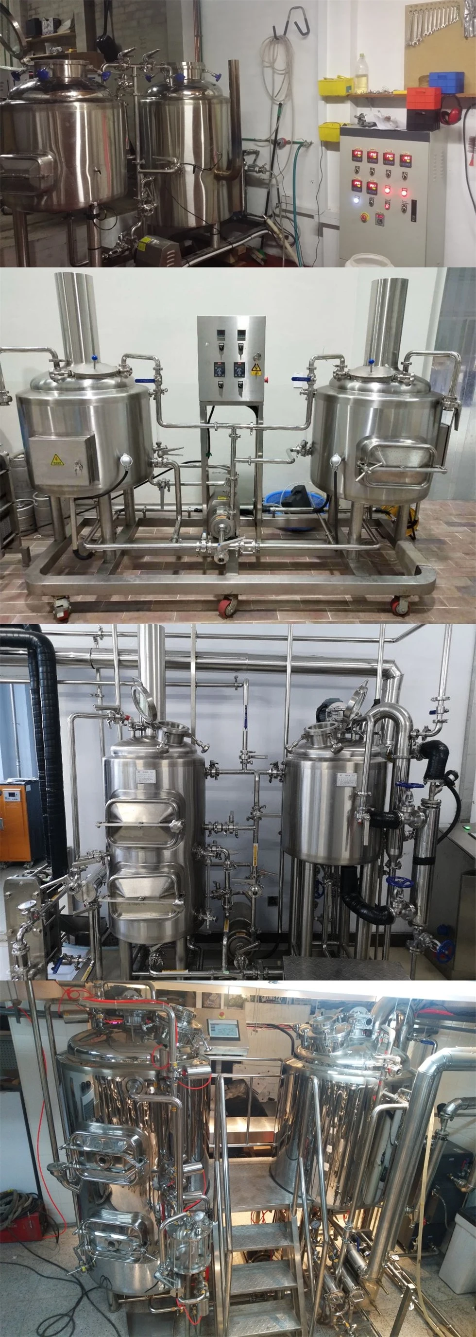 50L 100L Beer Laboratory Brewing Unit Mini Brewery Piolt Brewing Device