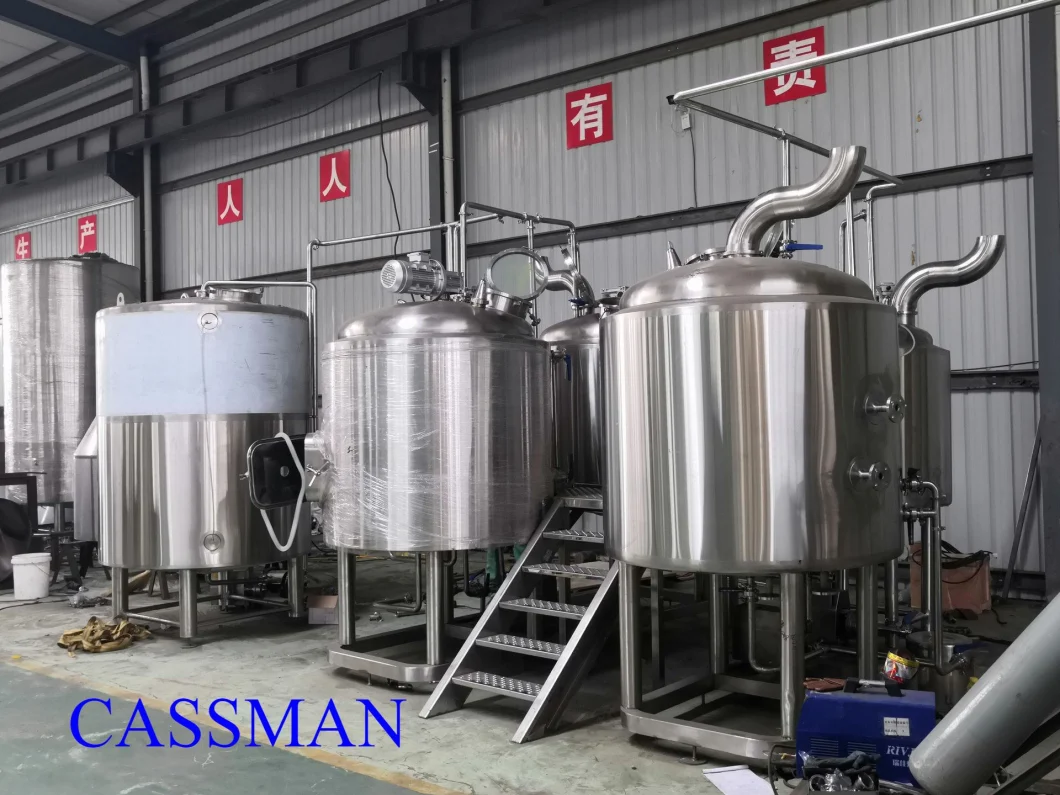Cassman Steam Heating SUS304 1000L Micro Brewery Beer Equipment for Bar