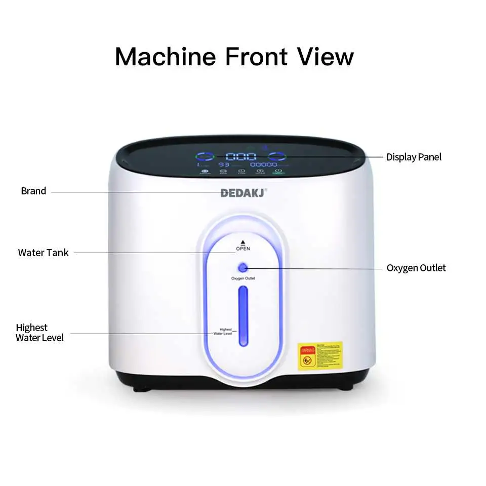 Portable Home Mini Oxygen Concentrator Generator Full Intelligent Air Purifier Oxygen Making Machine for Home Medical