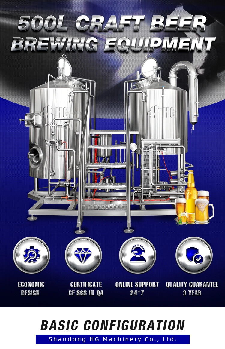 500L Craft Beer Machine Complete Beer Brewing Equipment Micro Brewery