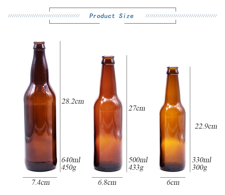 Home Brewing Glass Beer Bottle with Easy Wire Cap