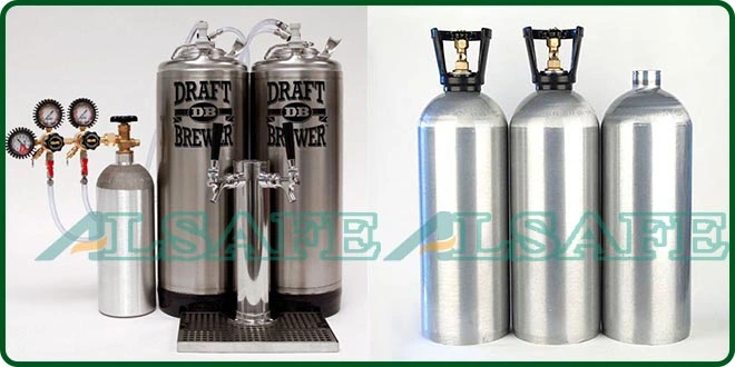 Draft Beer Dispensing System Aluminum CO2 Tank