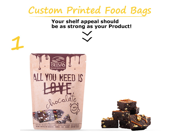 Digital Printing Resealable Sealed Delicious Food Material Package Seasoning Package Food Bag