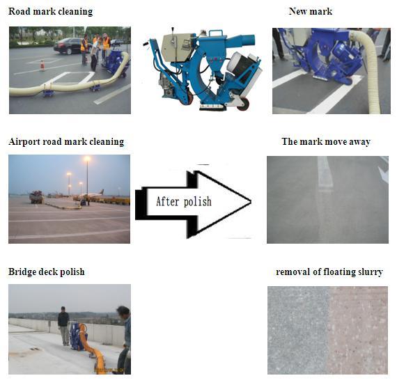 Airport Runway Thick Rubber Easy Cleaning Machine/Airport Floor Maintenance Equipment