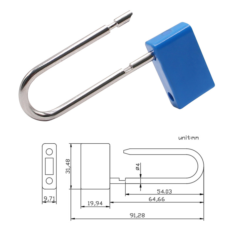 Airline Pull Tight Security Padlock Seal for Luggage