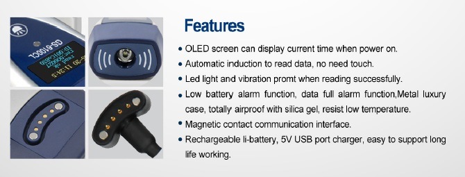 Free Software RFID 125kHz Security Guard Tour Patrol (GS-6100CL)