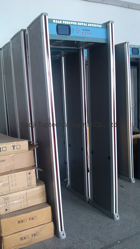 Metal Detector, Walk Through Metal Detector Door, Door Frame Metal Detectors, Jls-200c (6zones/LCD display/2 LED gatepost)
